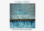 Cornflower Field 2 - Abstract art category - main display image - grey