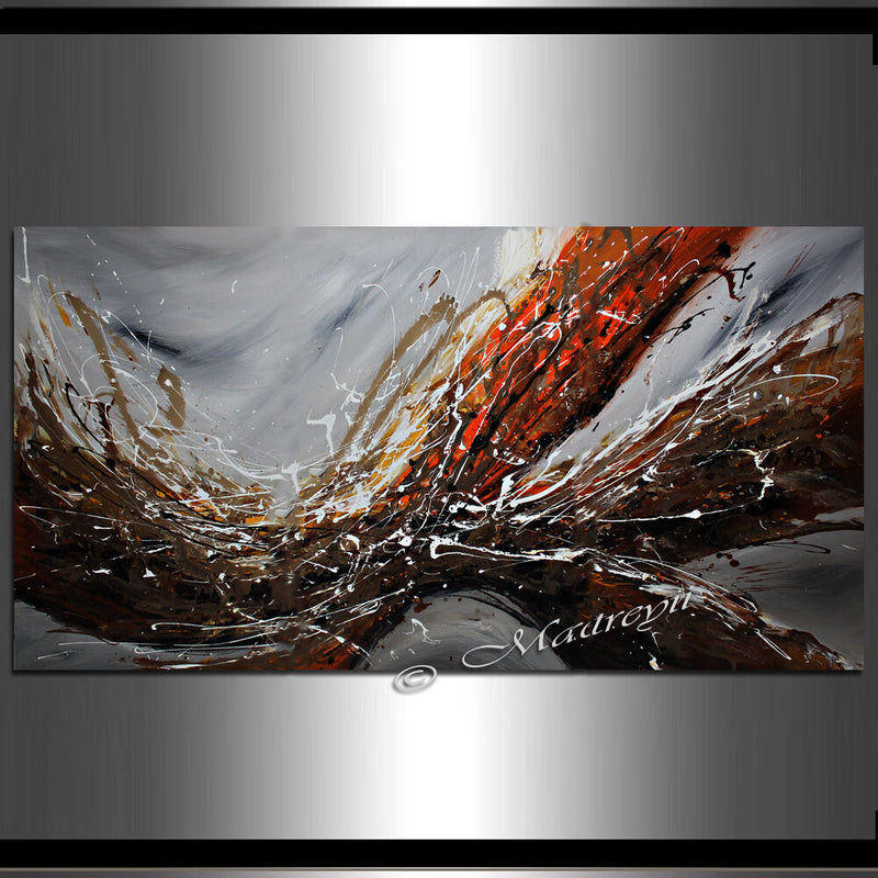 Wall Art Red Gray 72", Wall Decor Sale - Earthly Beauty