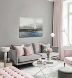 Foggy Day - Abstract art category - Grey background - Gallery wrap style