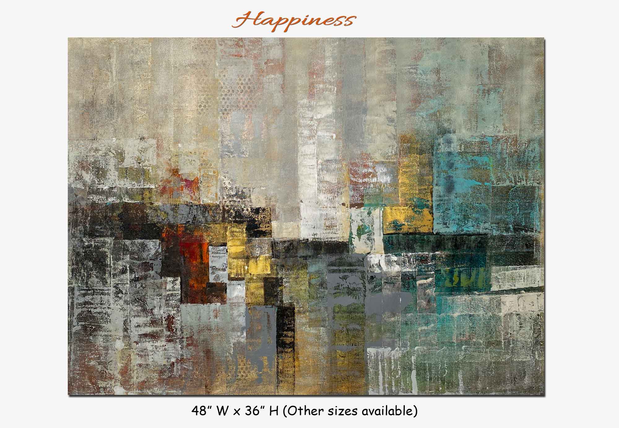Happiness - Abstract art category - main display image - grey
