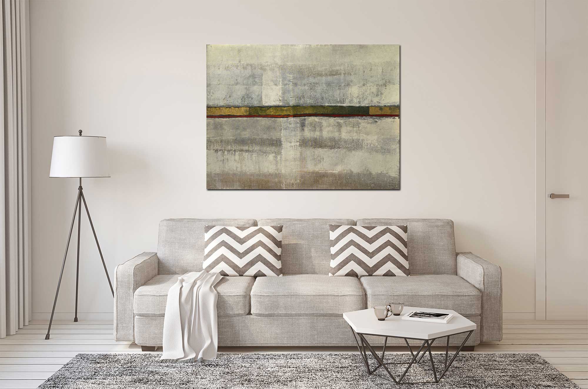 Hidden Treasure - Abstract art category - living room sofa background - Gallery wrap style