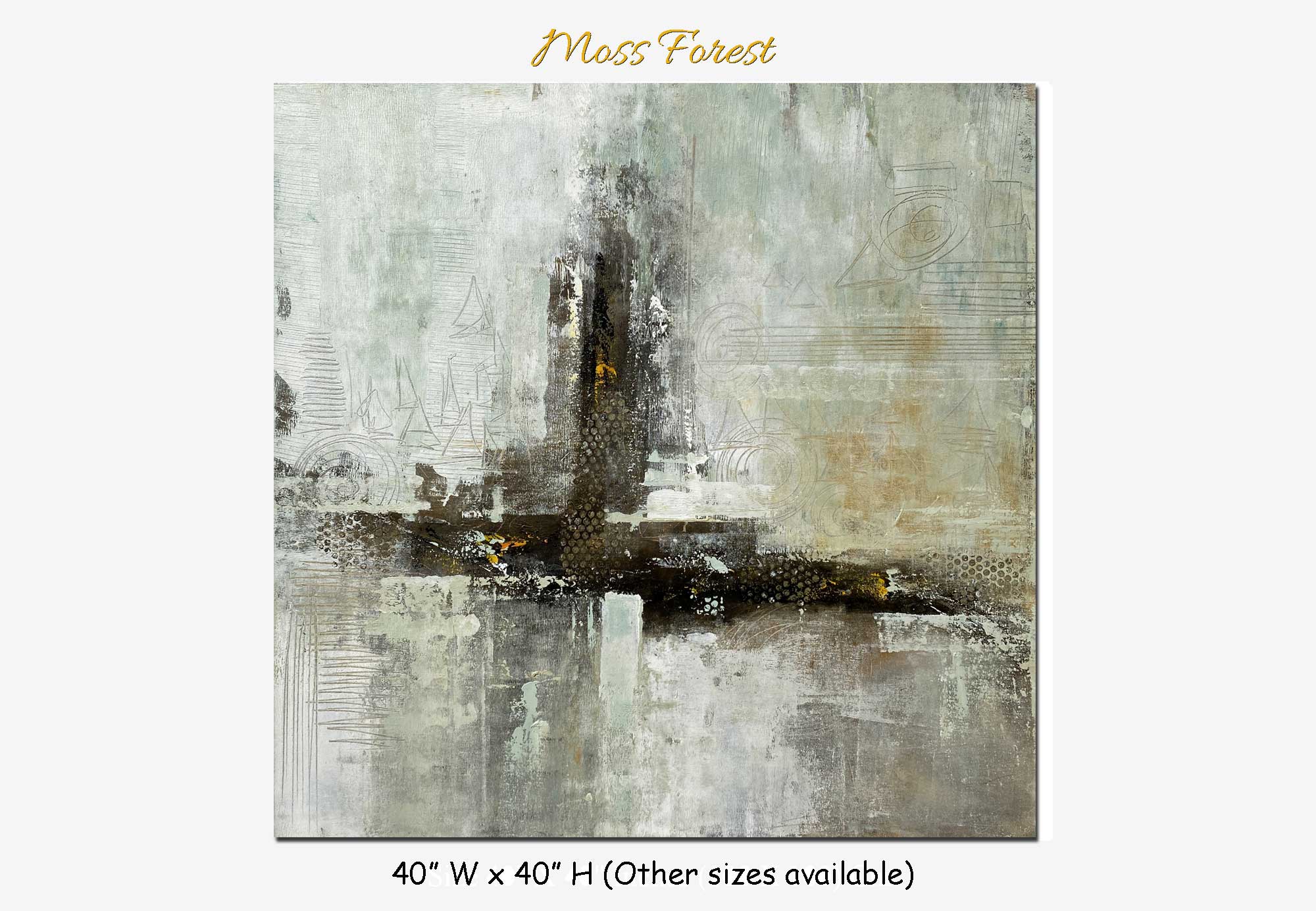 Moss Forest - Abstract art category - main display image - grey