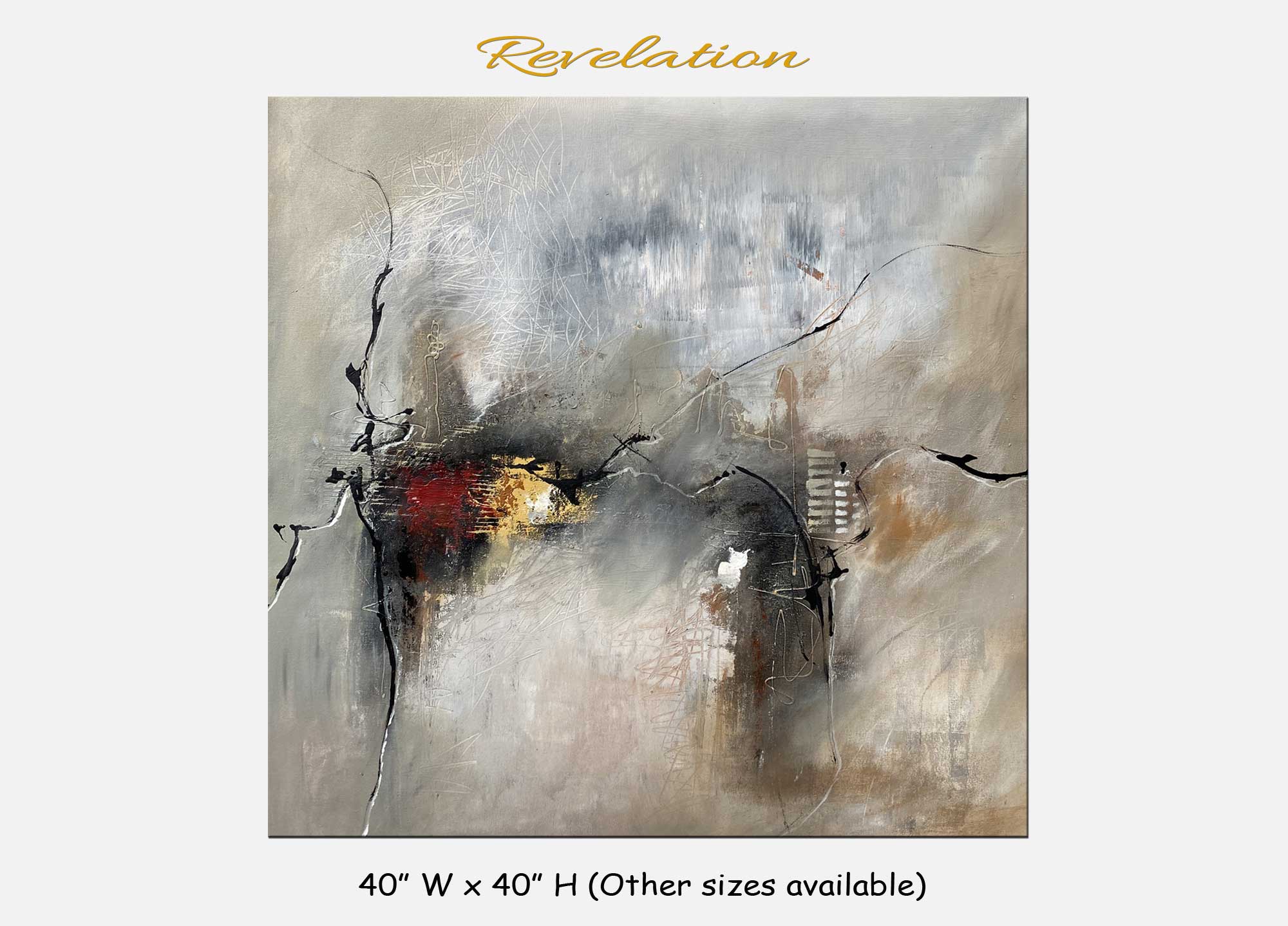Revelation - abstract art main display--MadhavFineArt