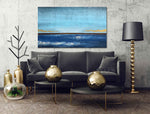Sea Horizon - Seascape art category - Black sofa background - gallery wrap style