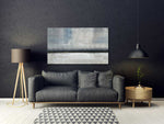 Stillness - Abstract art category - Charcoal sofa background - gallery wrap