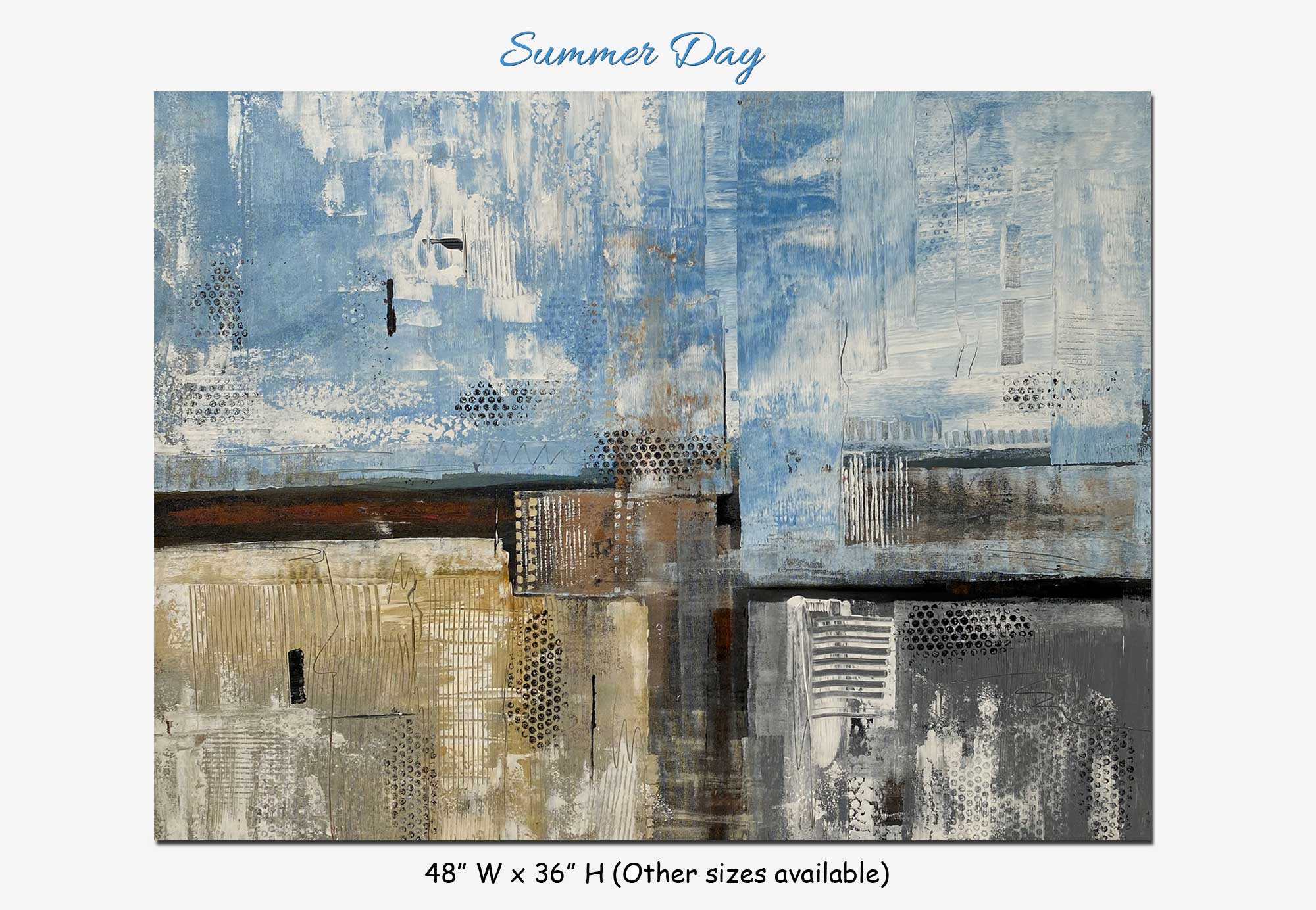 Summer Day - Abstract art category - main display image - grey