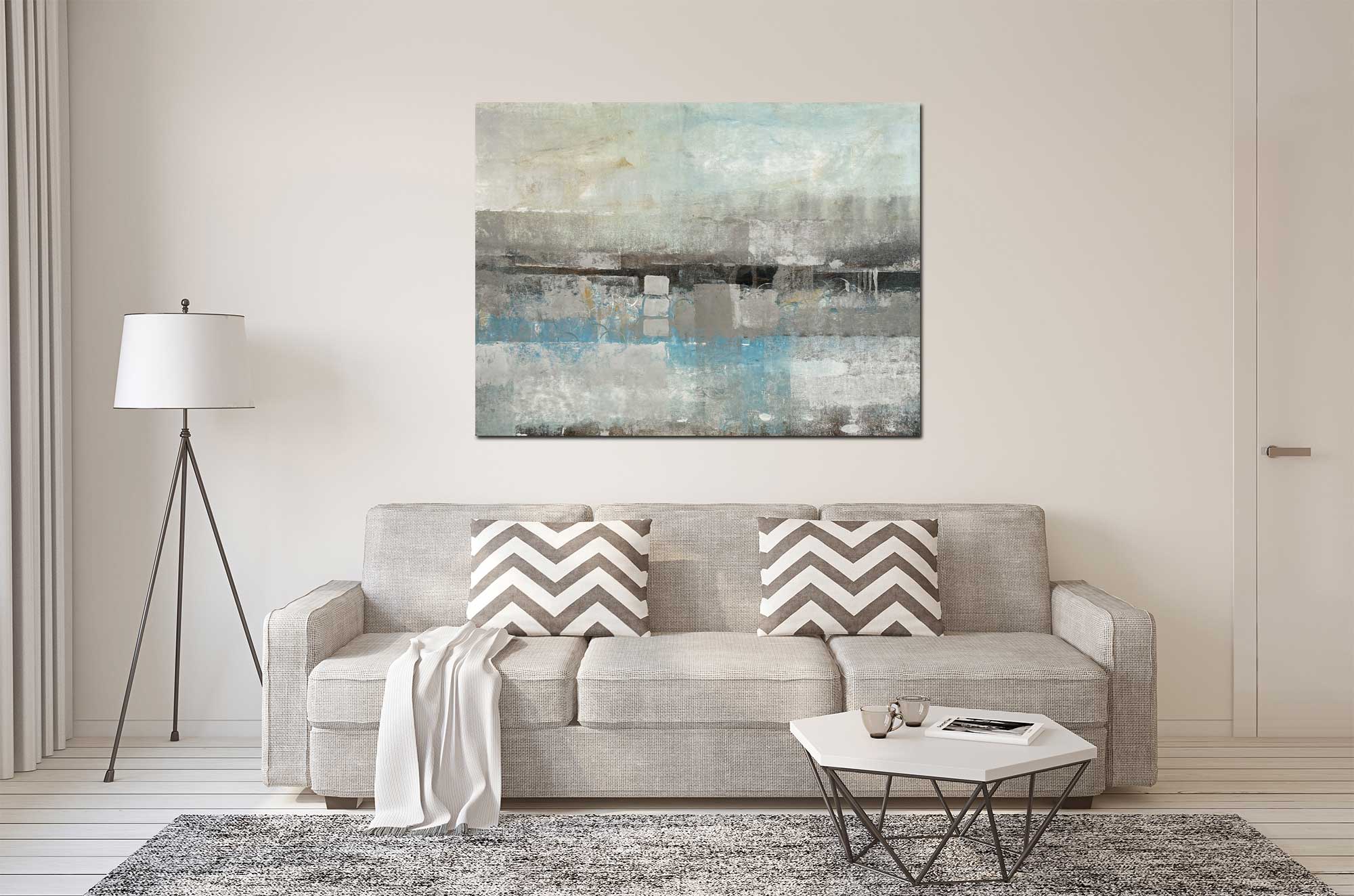 Underwater 2 - Abstract art category - living room sofa background - Gallery wrap style