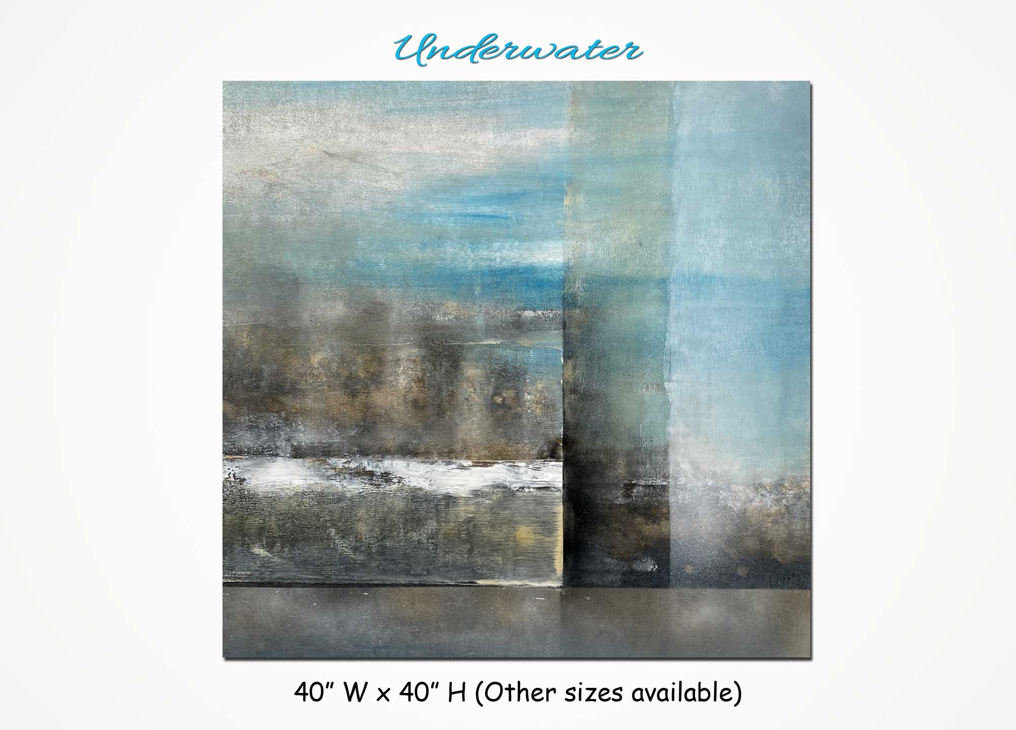 Underwater - Abstract art category - Main display grey