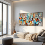 Fragments of Motion expressive abstract canvas artwork with layered movement