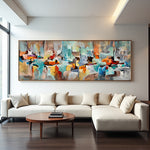 Fragments of Motion large contemporary abstract painting for modern interiors