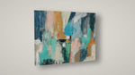 Fading Terrains – Large Teal Abstract Painting
