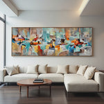 Fragments of Motion – Dynamic Abstract Canvas Painting