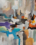 Restless Horizon – Neutral Textured Abstract Painting