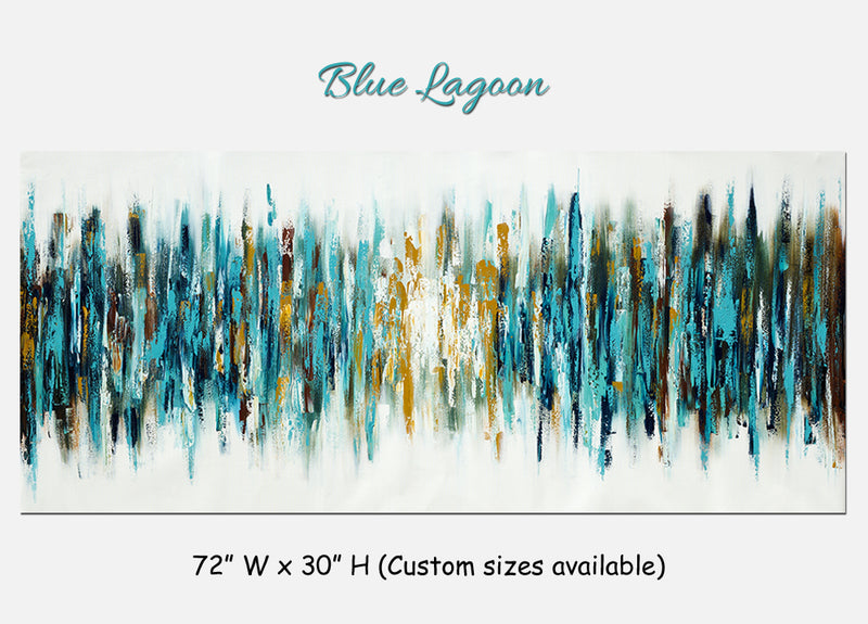 Blue Lagoon - Abstract art category - main display image - white
