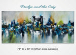 Bridge and the City - Cityscape art category - main display image - grey