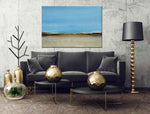 Sand Dunes - Abstract art category - Black sofa background - gallery wrap style