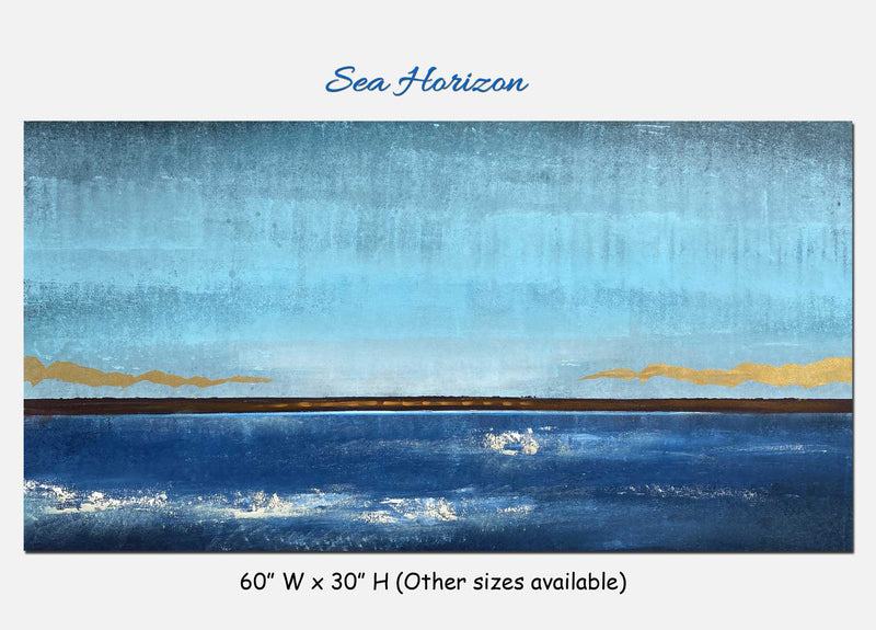 Sea Horizon - Seascape art category - main display image - grey