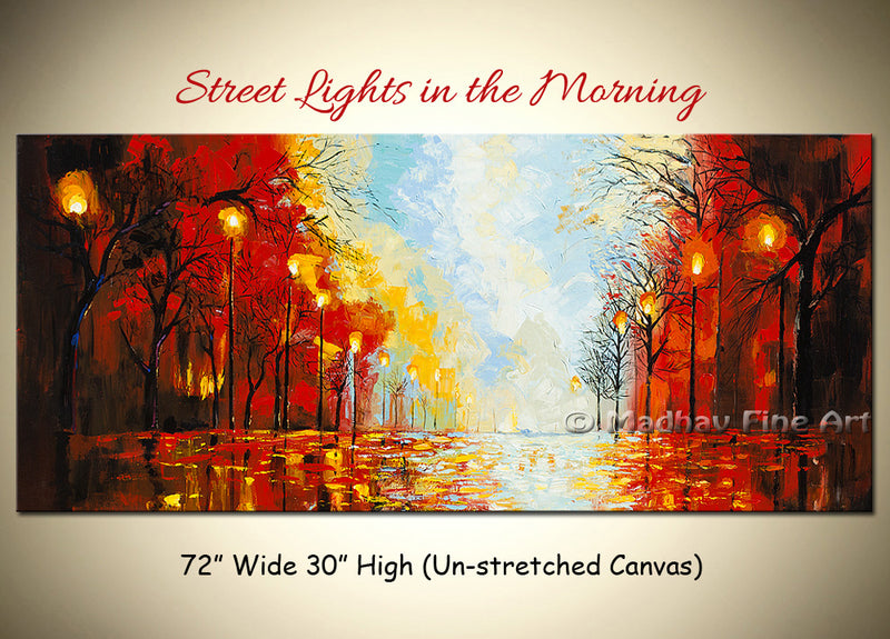 Street Lights in the Morning