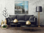Underwater - Abstract art category - Black sofa background - gallery wrap style