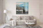 Underwater - Abstract art category - living room sofa background - Gallery wrap style