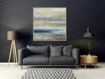 Venus - Abstract art category - Charcoal sofa background - wooden frame style