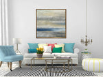 Venus - Abstract art category - White sofa background - Golden frame style