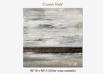 Winter Field - Abstract art - main display image - grey